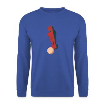 Tischfussball - Unisex Pullover - Royalblau - Vorne - Alina (178cm) & Michal (187cm)