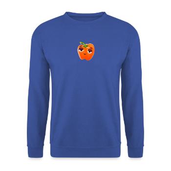 Pepperoni Schlafmütze Morgenmuffel | Comicstyle - Unisex Pullover - Royalblau - Vorne - Alina (178cm) & Michal (187cm)