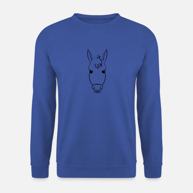 Grinning donkey shows its teeth - Unisex Sweatshirt - royal blue
