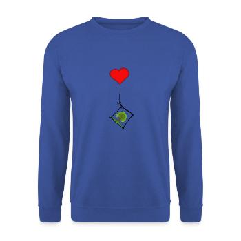 Baum - Unisex Pullover - Royalblau - Vorne - Alina (178cm) & Michal (187cm)