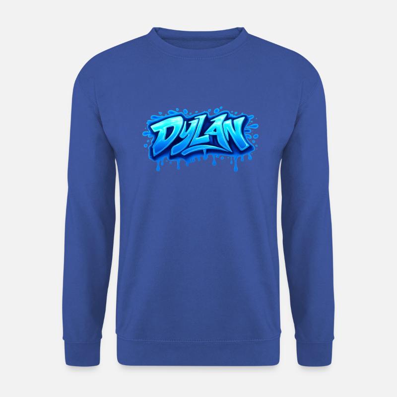 GRAFFITI-NAME DYLAN FÜR PERFEKTES GESCHENK DRUCKBAR - Unisex Pullover - Royalblau
