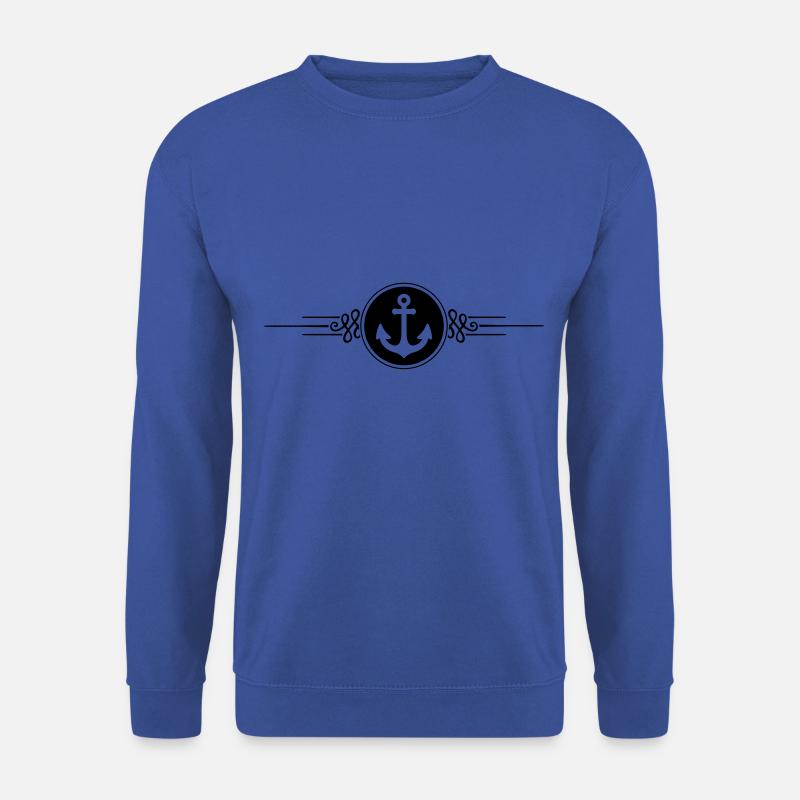 anker symbol ornament - Unisex Pullover - Royalblau