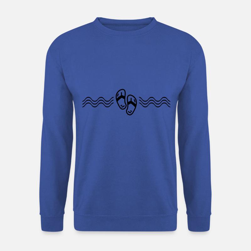 flip flops symbol welle - Unisex Pullover - Royalblau
