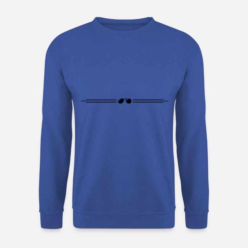 sonnenbrille strich - Unisex Pullover - Royalblau