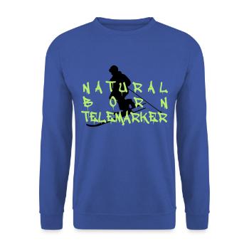 telemarker1 naturel né - Sweat-shirt Unisexe - bleu royal - Devant - Alina (178cm) & Michal (187cm)