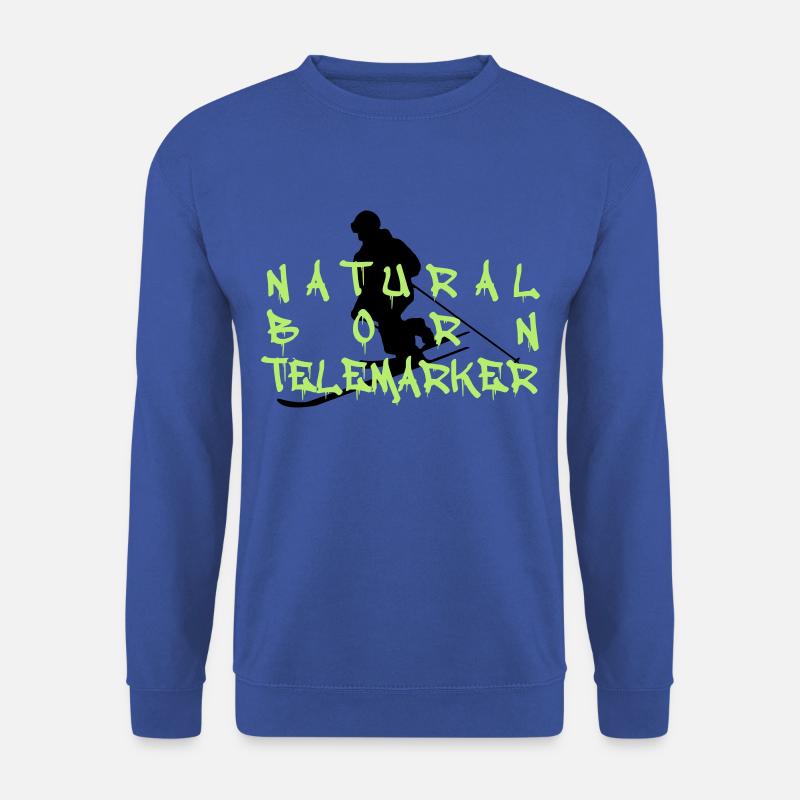 natural born telemarker1 - Unisex Pullover - Royalblau