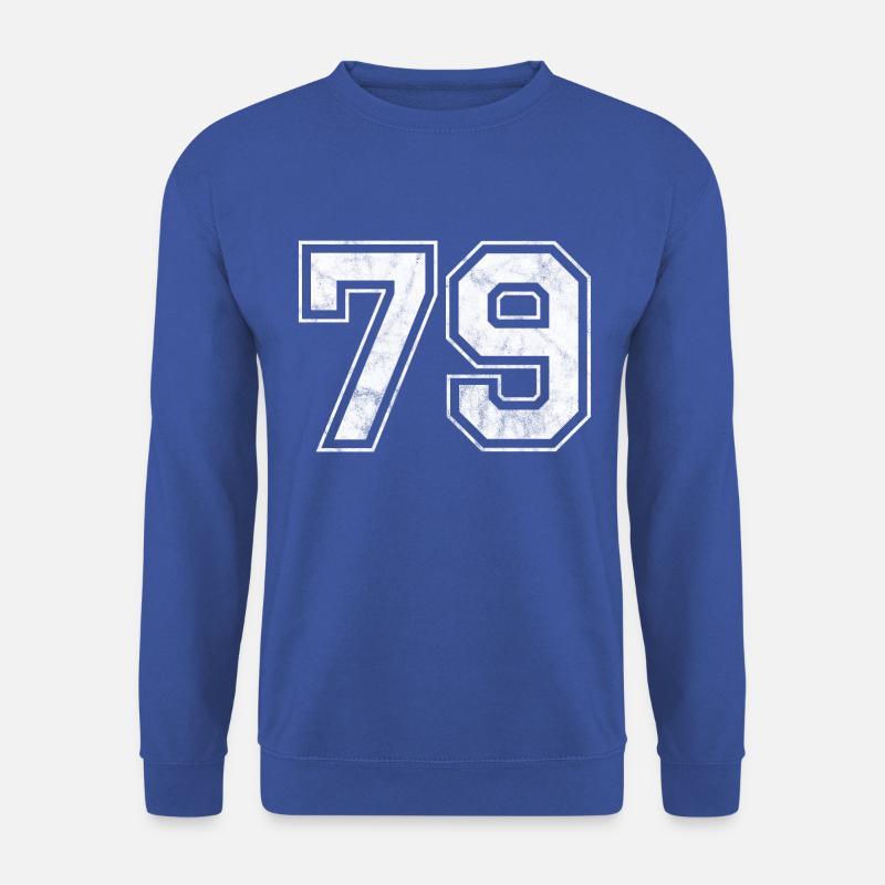 Anzahl 79 - Unisex Pullover - Royalblau