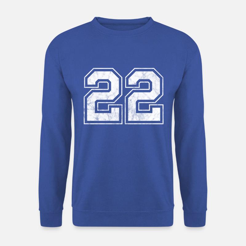 Anzahl 22 - Unisex Pullover - Royalblau