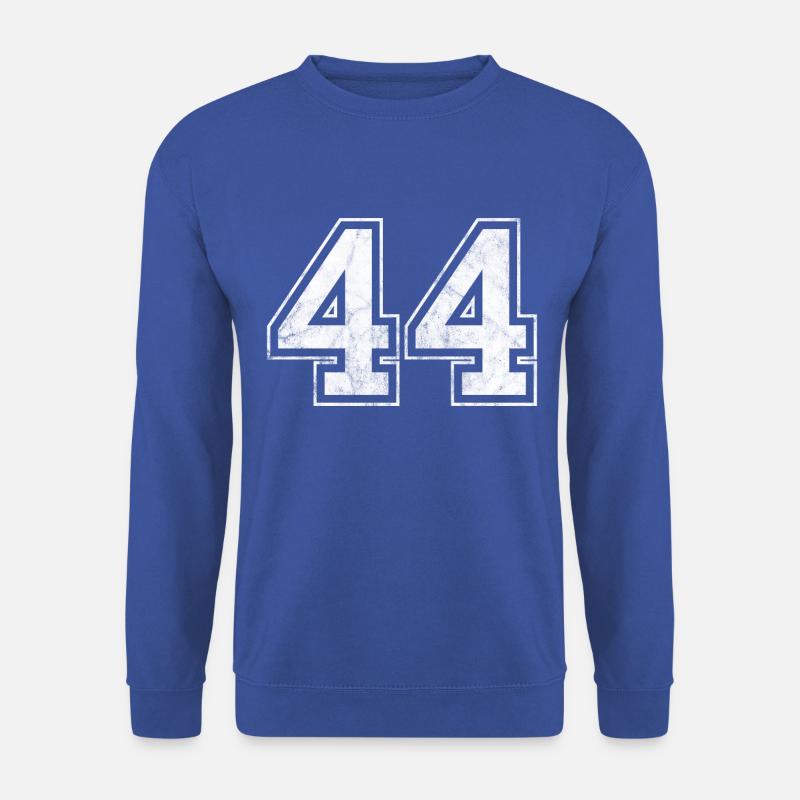 Anzahl 44 - Unisex Pullover - Royalblau