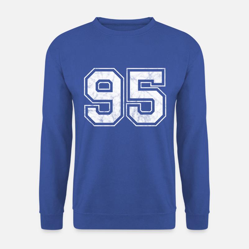 Anzahl 95 - Unisex Pullover - Royalblau