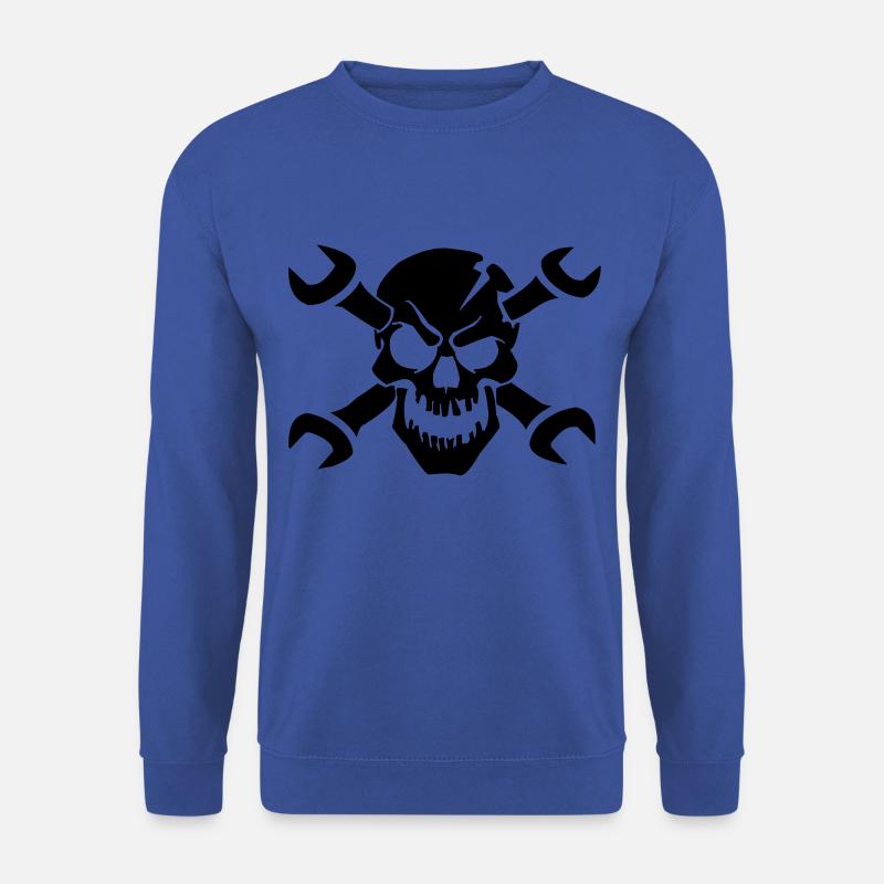 Tuning skeleton skull - Unisex Sweatshirt - royal blue