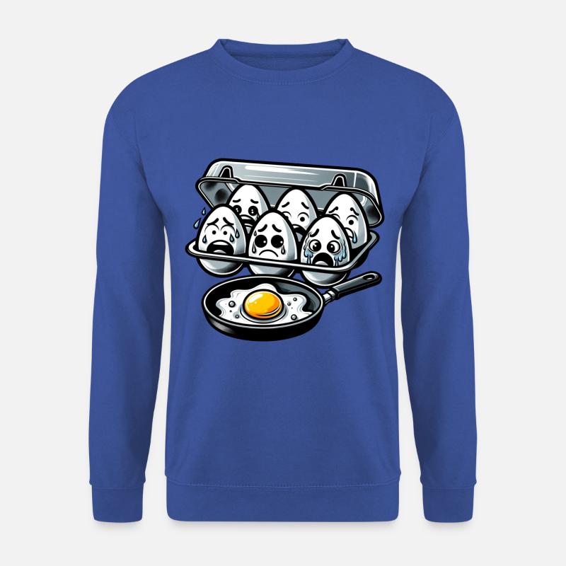 Eier Spiegelei Oster Meme - Unisex Pullover - Royalblau