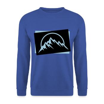 Montagnes symbole de la nature icône - Sweat-shirt Unisexe - bleu royal - Devant - Alina (178cm) & Michal (187cm)
