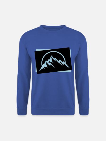 Mountains Symbol Nature Icon - Unisex Sweatshirt - royal blue