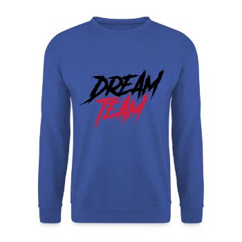 dream team - Unisex Sweatshirt - royal blue - Front - Alina (178cm) & Michal (187cm)
