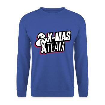 christmas xmas team christmas - Unisex Sweatshirt - royal blue - Front - Alina (178cm) & Michal (187cm)