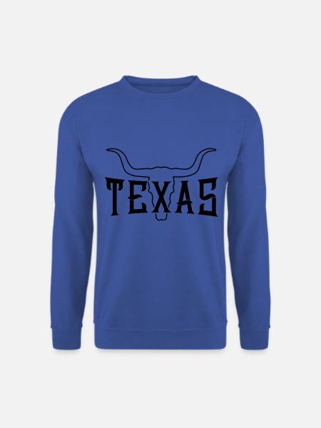 texas bulle skelett symbol - Unisex Pullover - Royalblau
