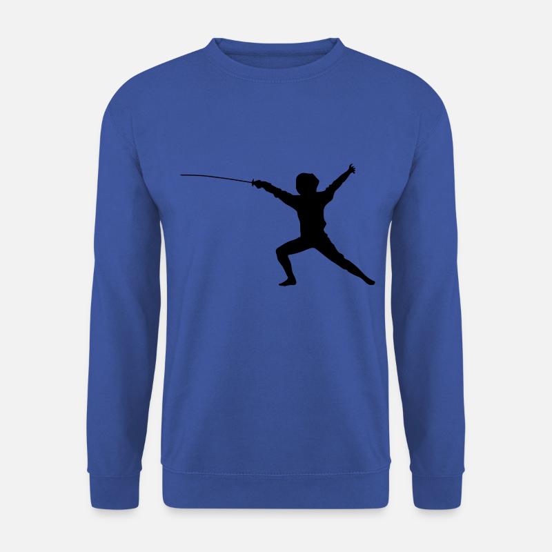 Fechten Silhouette - Unisex Pullover - Royalblau