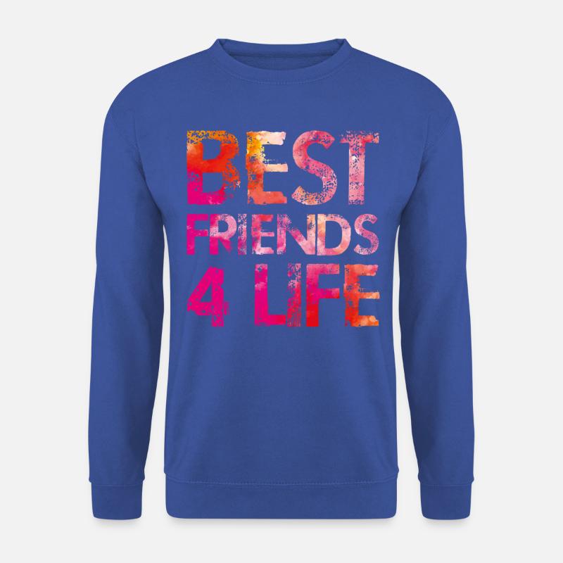 best friends 4 life bunt - Unisex Pullover - Royalblau