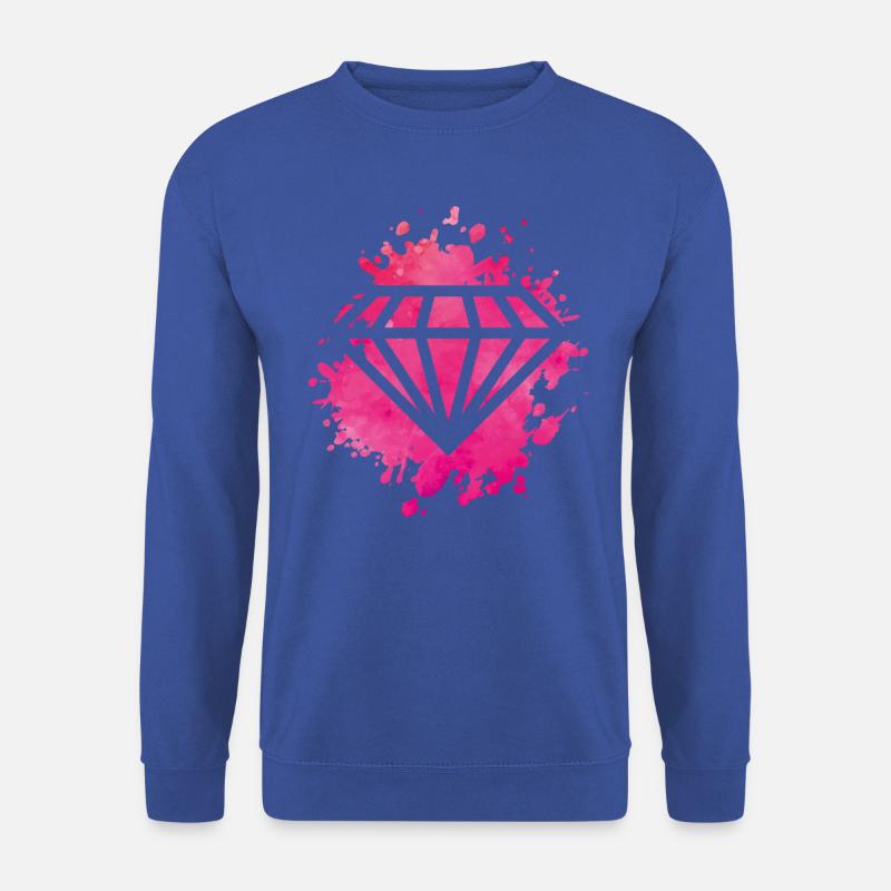 diamant pink - Unisex Pullover - Royalblau