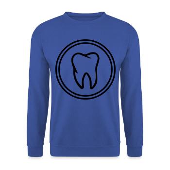 icône de dent - Sweat-shirt Unisexe - bleu royal - Devant - Alina (178cm) & Michal (187cm)