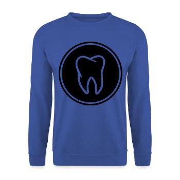 icône de la dent - Sweat-shirt Unisexe - bleu royal - Devant - Alina (178cm) & Michal (187cm)
