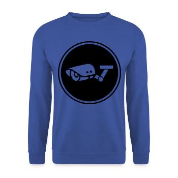 camera symbol icon - Unisex Sweatshirt - royal blue - Front - Alina (178cm) & Michal (187cm)