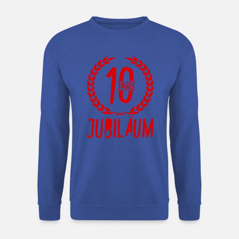 10 Jahre Jubiläum - Unisex Pullover - Royalblau