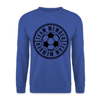 team football circle logo - Unisex Sweatshirt - royal blue - Front - Alina (178cm) & Michal (187cm)