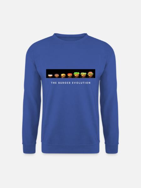 The burger evolution - Unisex Pullover - Royalblau