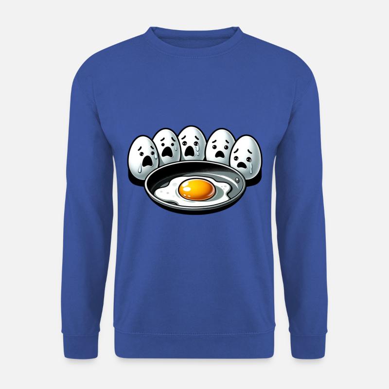 Eier Spiegelei Oster Meme - Unisex Pullover - Royalblau