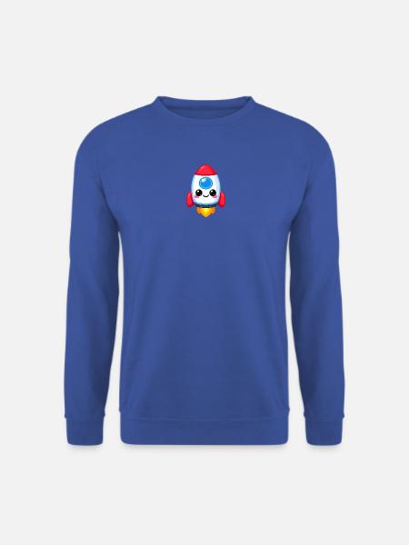Kawaii-Stil Raketenanhänger - Unisex Pullover - Royalblau