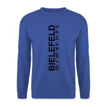 BIELEFELD coordinates Schüco Arena DSC - Unisex Sweatshirt - royal blue - Front - Alina (178cm) & Michal (187cm)