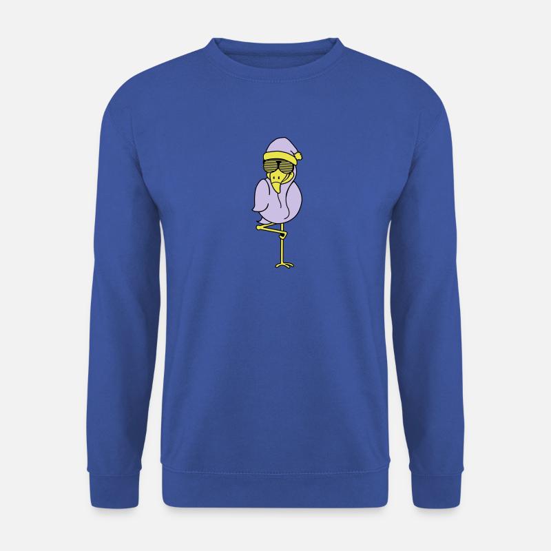 flamingo weihnachtsmann - Unisex Pullover - Royalblau
