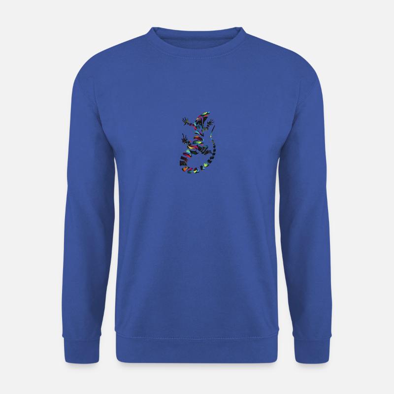 bunter Salamander - Unisex Pullover - Royalblau