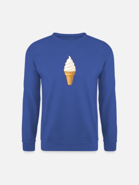 Vanille-Softeis - Unisex Pullover - Royalblau