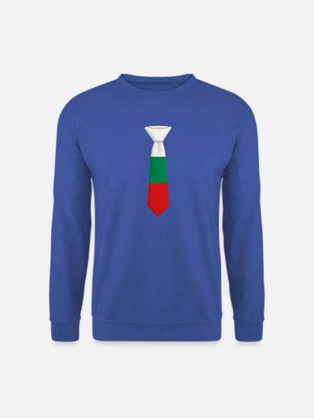 Bulgaria Tie – Flaggendesign - Unisex Pullover - Royalblau