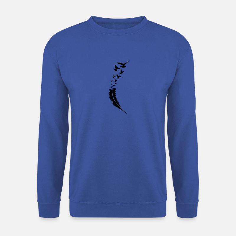 feder voegel fly - Unisex Pullover - Royalblau