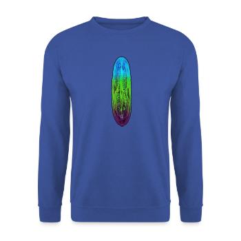 Bunte Röntgen Gurke Vegan - Unisex Pullover - Royalblau - Vorne - Alina (178cm) & Michal (187cm)
