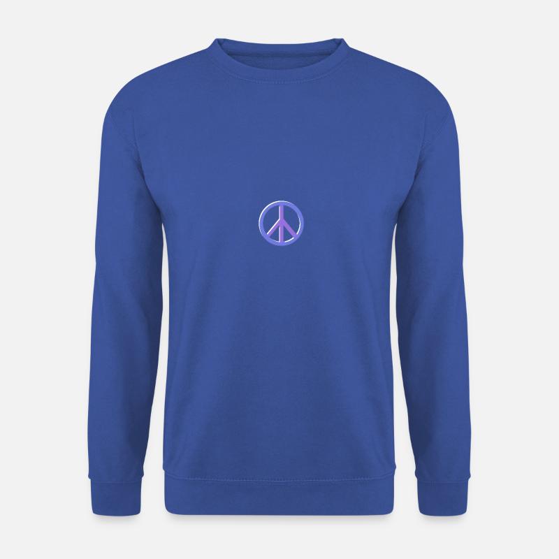 Peace Frieden Design - Unisex Pullover - Royalblau
