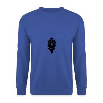 Moto - Sweat-shirt Unisexe - bleu royal - Devant - Alina (178cm) & Michal (187cm)