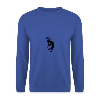 kokopelli - Unisex Sweatshirt - royal blue - Front - Alina (178cm) & Michal (187cm)