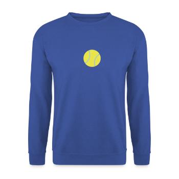 tennis ball (2c) - Unisex Pullover - Royalblau - Vorne - Alina (178cm) & Michal (187cm)