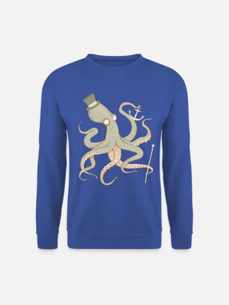 Krake - Unisex Pullover - Royalblau