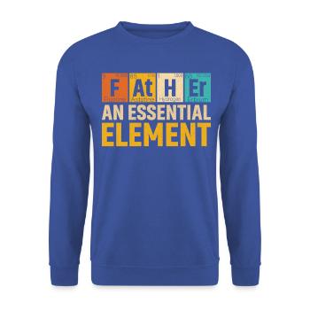 Vater Ein wesentliches Element Zeitraum Vatertag - Unisex Pullover - Royalblau - Vorne - Alina (178cm) & Michal (187cm)
