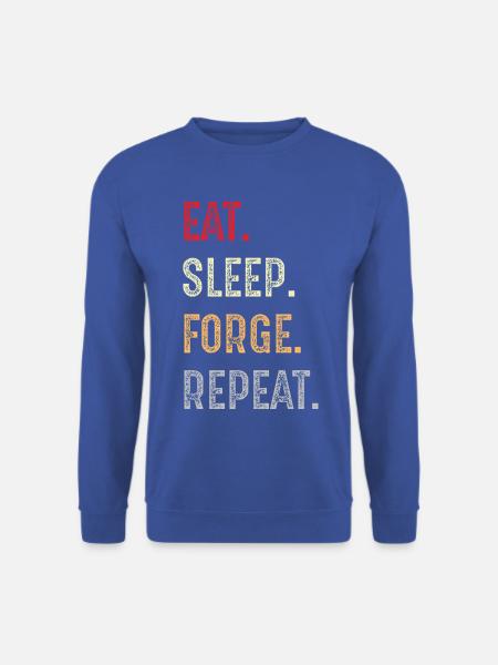 Essen Schlaf Forge Wiederholung - Unisex Pullover - Royalblau