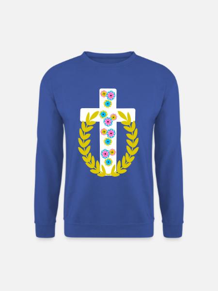 Kreuz Jesus Kreuze - Unisex Pullover - Royalblau