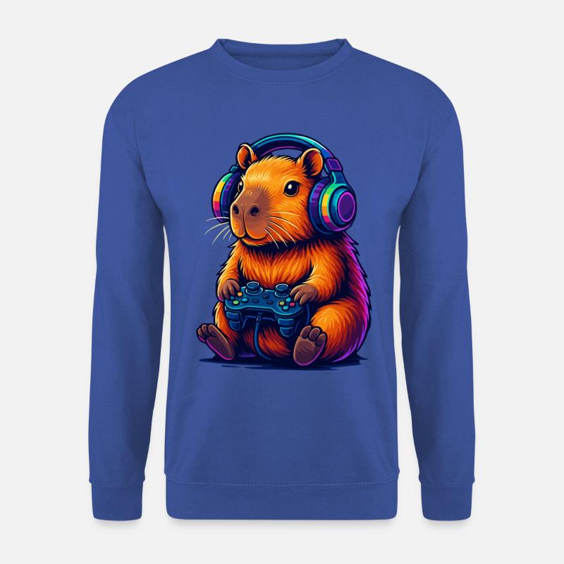 Gaming Capybara Vibes - Unisex Pullover - Royalblau