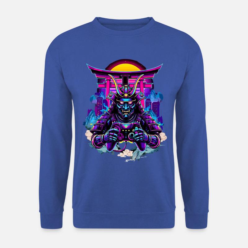Samurai Mask gaming controller Sythwave gaming - Unisex Sweatshirt - royal blue