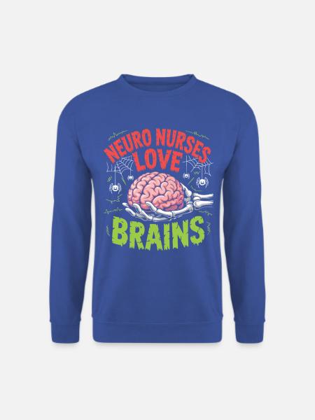 Neuro Nurses Love Brains - Unisex Pullover - Royalblau